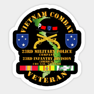 Vietnam Combat Veteran w 23rd Military Police Co w 23rd ID Sticker